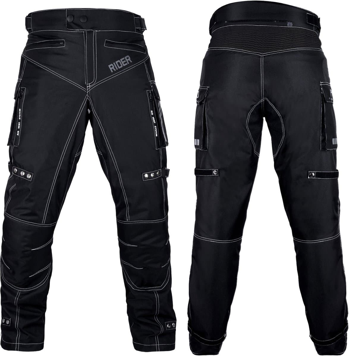 Motorbroek voor heren Dual Sport Motocross Motorbroek Rijden Overbroek Enduro Adventure Touring Waterproof CE Armored All-Weather - (Waist 30''- 32'' Length 32'') - Motorcycle Pants Riding Overpants Enduro Waterproof CE Armored All-Weather