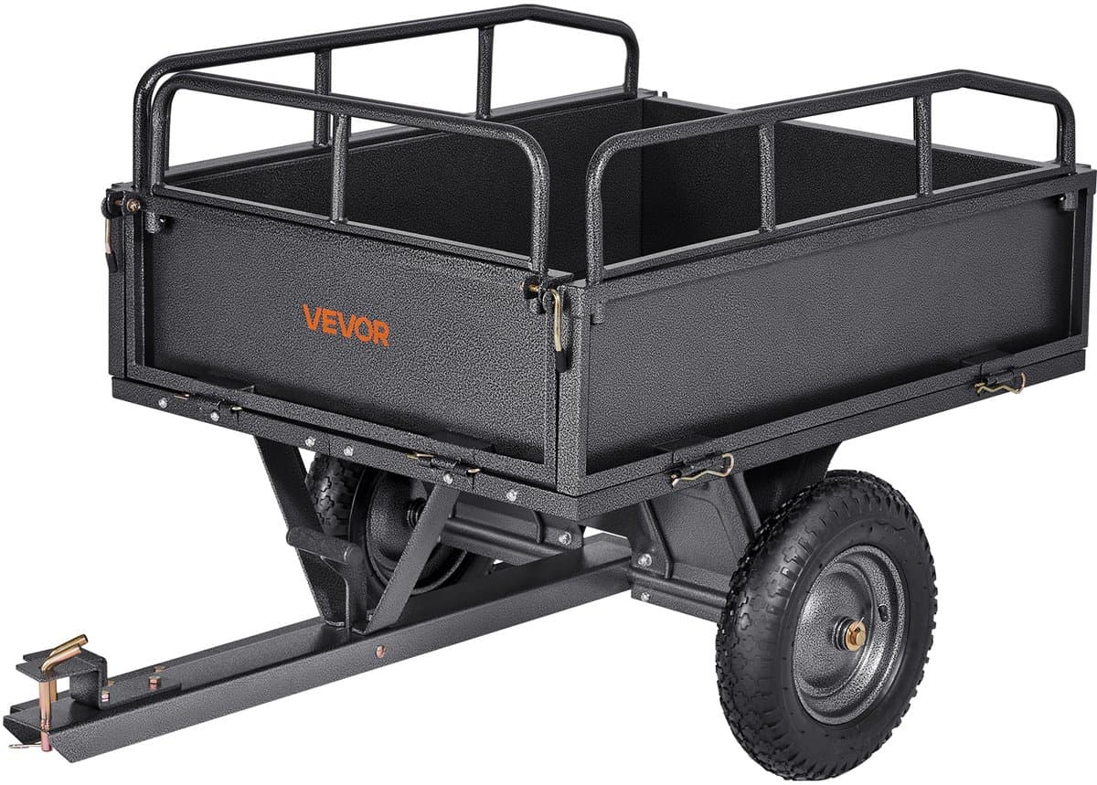VEVOR Kipper Aanhangwagen Kantelwagen voor ATV - Kipwagen Aanhanger