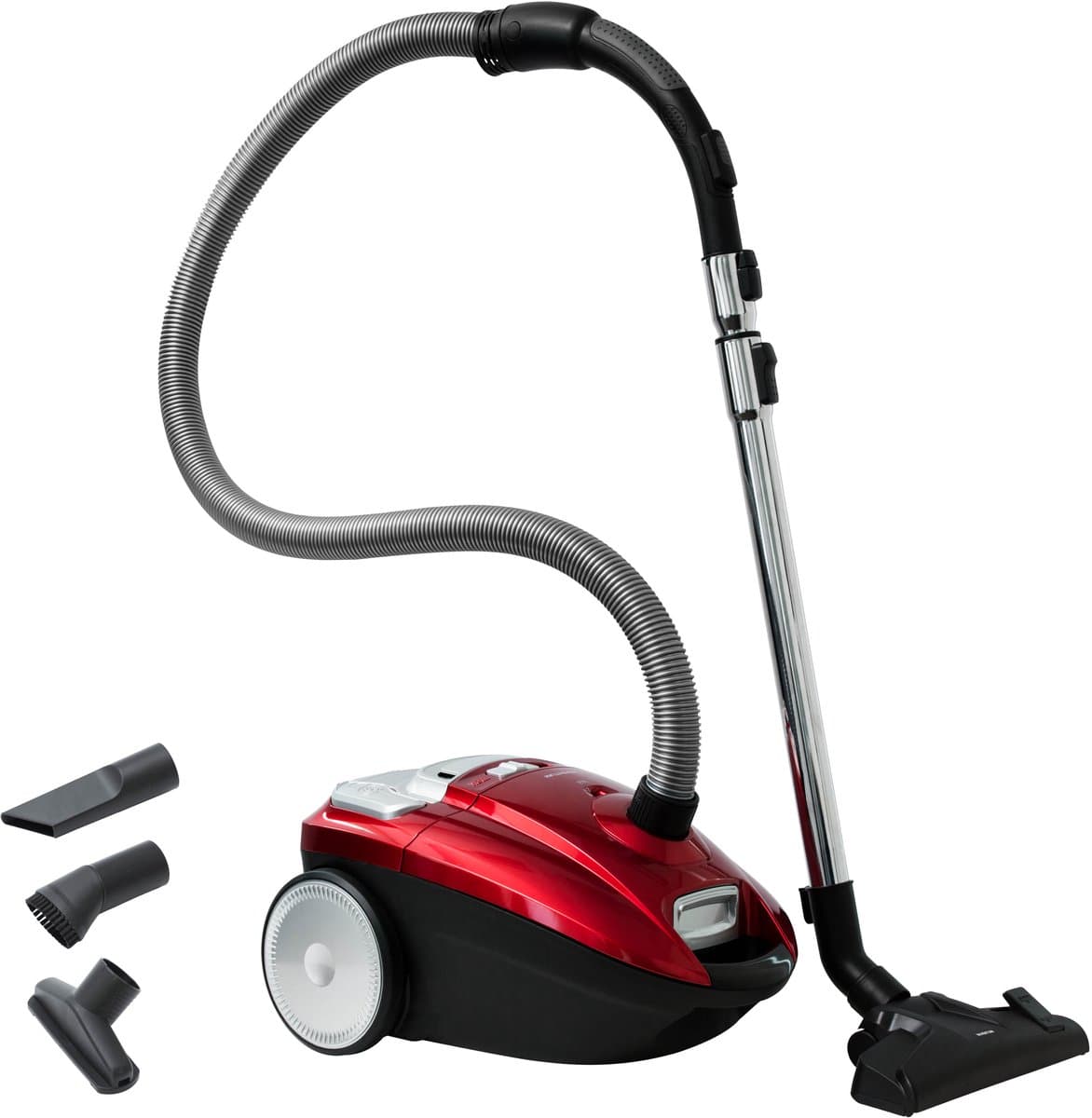 Inventum ST306RZA - Stofzuiger met zak - 3 liter - HEPA 13 - Snoerlengte 7 meter - Rood