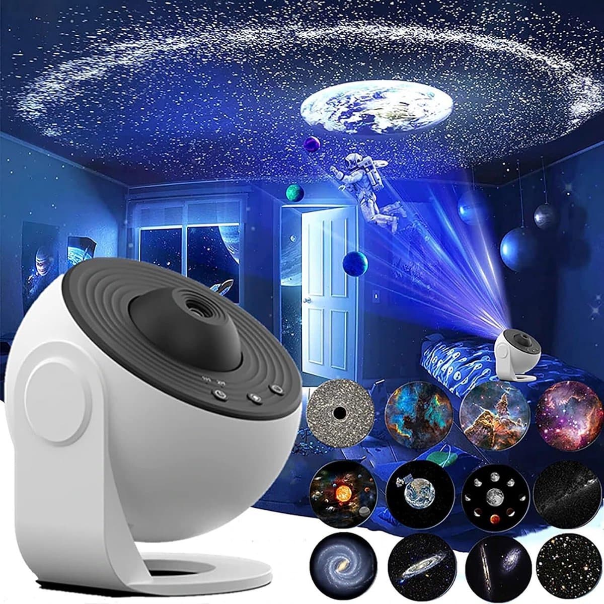 Galaxy Projector - Premium 13-in-1 Projectorlamp - Sterren projector - Sterrenprojector Planetarium - Sterrenhemel - Nachtlampje - Sterrenhemel Projector - Sterrenlamp - Galaxy Lamp - Heelal - Universum - Mobstore