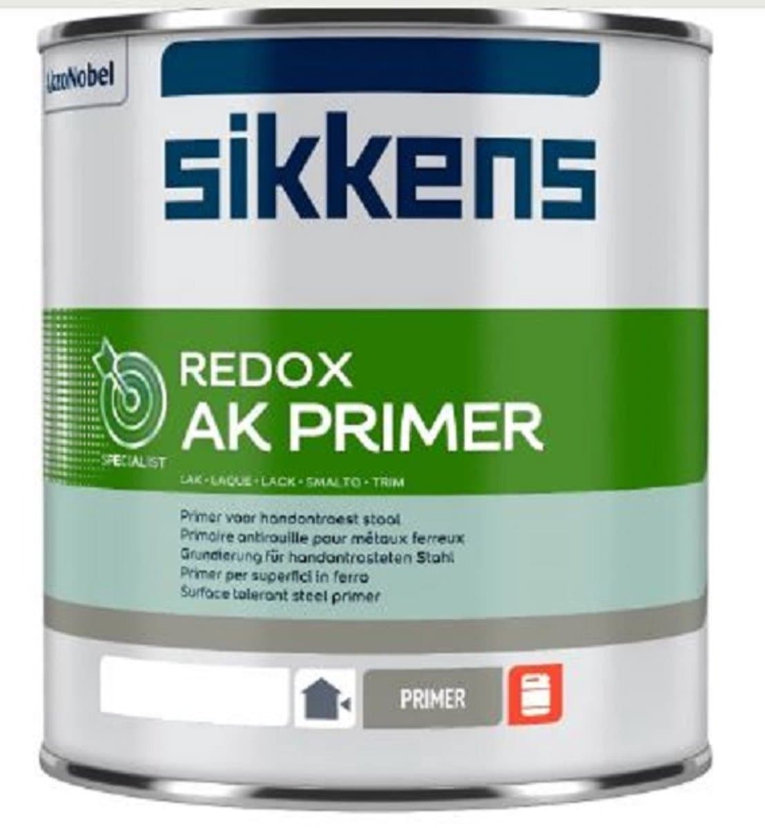 Sikkens Redox AK Primer - Roestwerende solventgedragen metaal primer - 1 L - RAL 7039 Kwartsgrijs