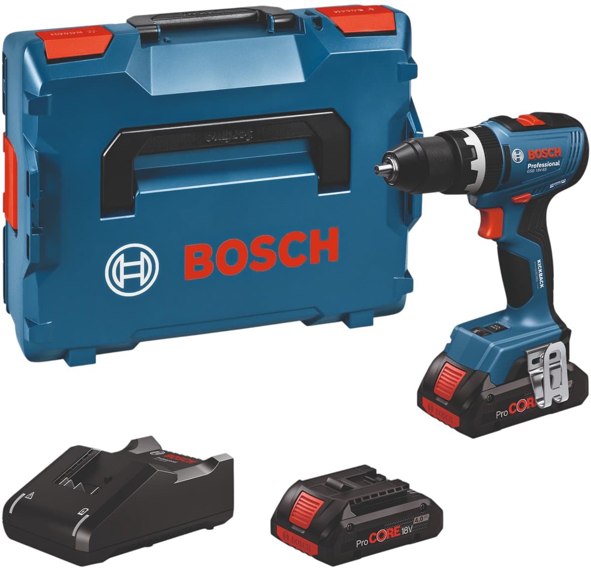 Bosch GSB 18V-65 Professionele accu klopboormachine 18 V 65 Nm ( 06019N3300 ) Brushless Solo - zonder accu, zonder oplader