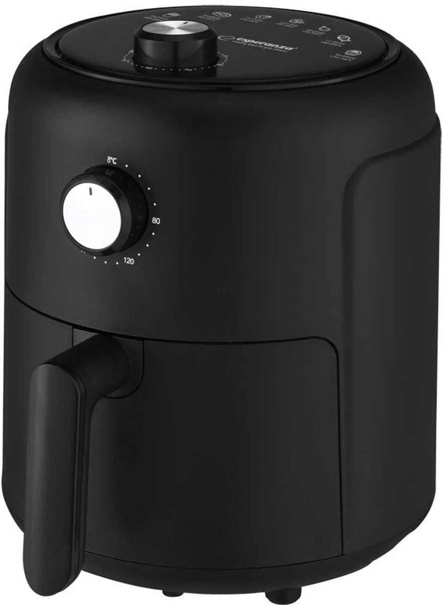 Esperanza Heteluchtfriteuse – 2,6L – 1000W – Olievrij frituren – Compact design – Timer & temperatuurregeling