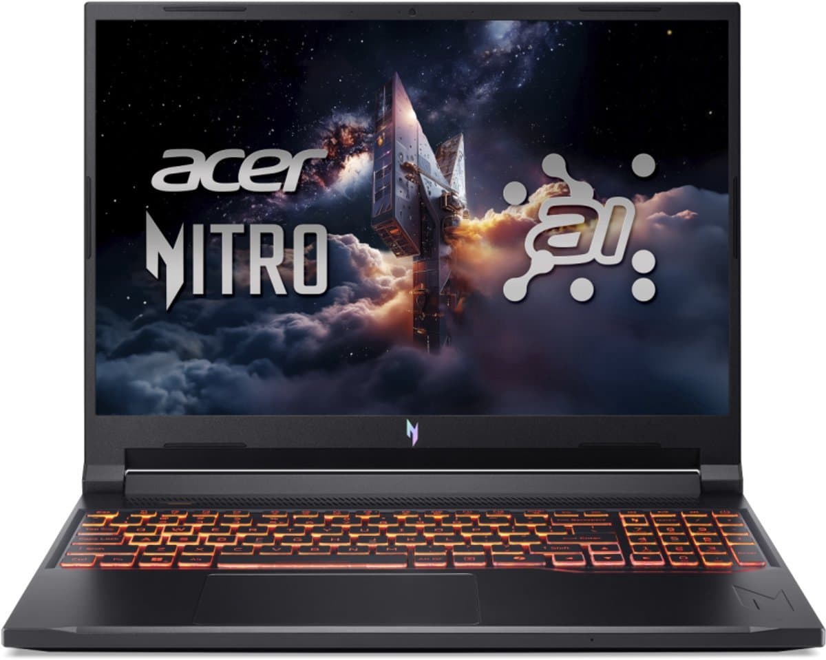 Acer Nitro V 16 AI ANV16-42-R5H1 - CoPilot+ PC - Gaming Laptop - 16 inch 180Hz - AMD Ryzen 7 - 16GB - 1TB SSD - RTX 5060
