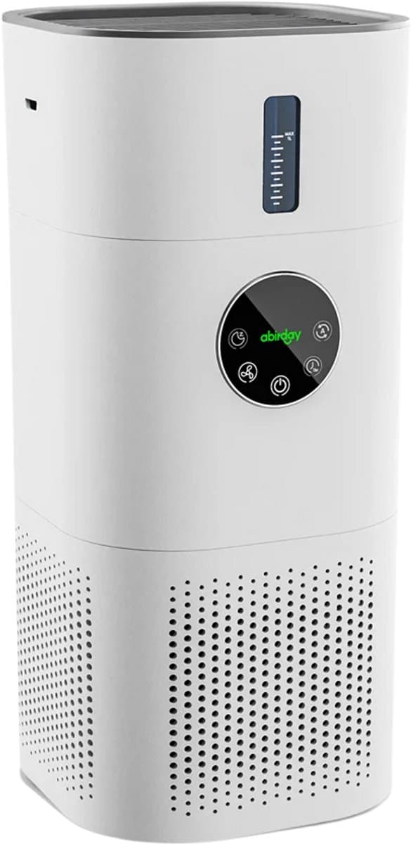 Studio Lyma Luchtreiniger - Luchtbevochtiger - Air purifier - Extra stil - Voor ruimtes van 20-50 m2 - Met vervangbaar HEPA 13 filter + koolstoffilter - Werkt tegen huisstofmijt, hooikoorts, allergie, stof - Met nachtmodus en timer