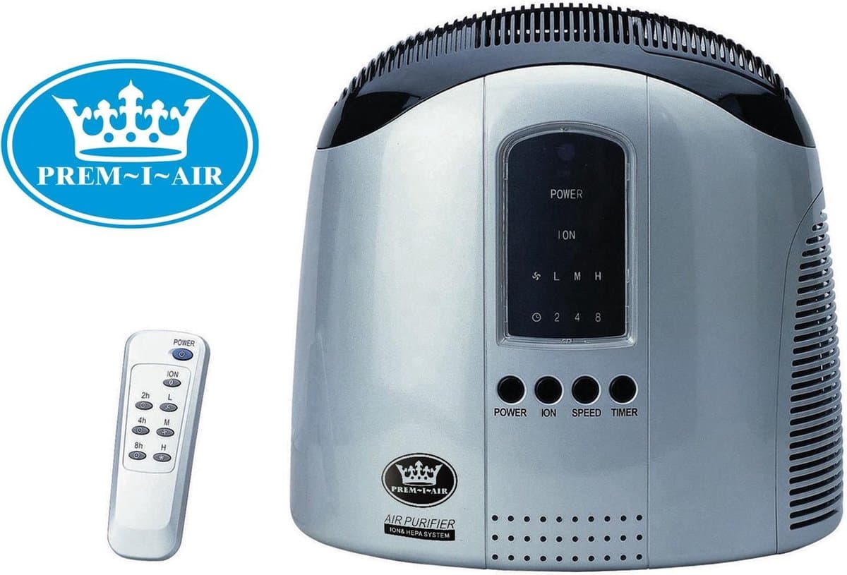 Luchtreinigers met hepa filter - Pollen, hooikoorts en allergievrije leefomgeving - Astma vriendelijke lucht - 99,97% reinigend vermogen - Luchtbevochtiger met afstandsbediening - Air purifier - Clean air - Zilver
