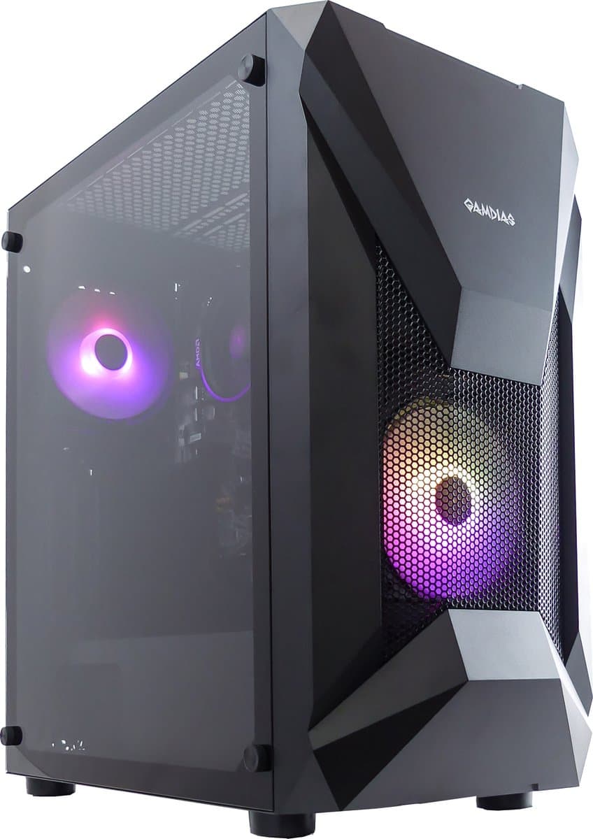 AMD Ryzen 5 5600G Game Computer / RGB Gaming PC - 16GB RAM - 500GB SSD - RX Vega 7 - WIFI - Windows 11 PRO