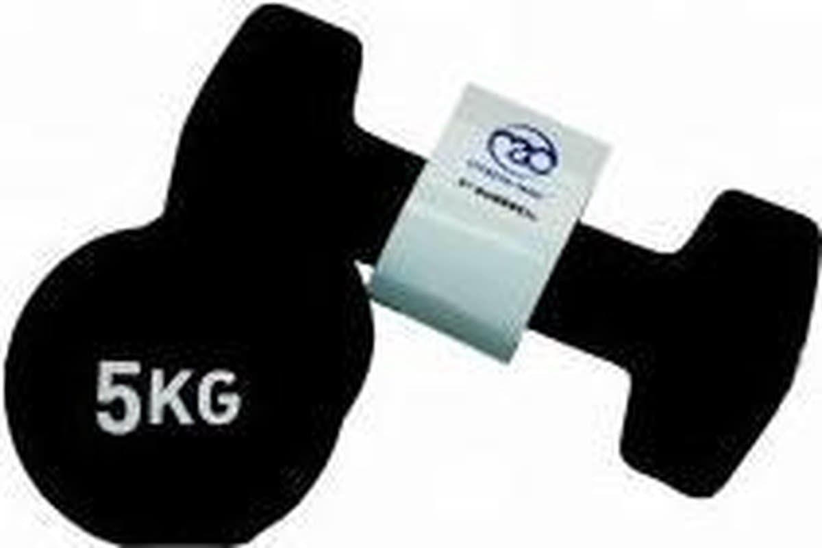 MADFitness - Dumbbells - 5,0Kg - Neopreen - Zwart