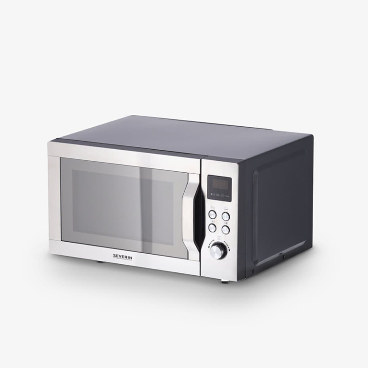 Severin MW 7777 Combi magnetron – Glazen Bodem zonder Draaiplateau – Ultra-Hetelucht tot 230 °C - 25 Liter - RVS