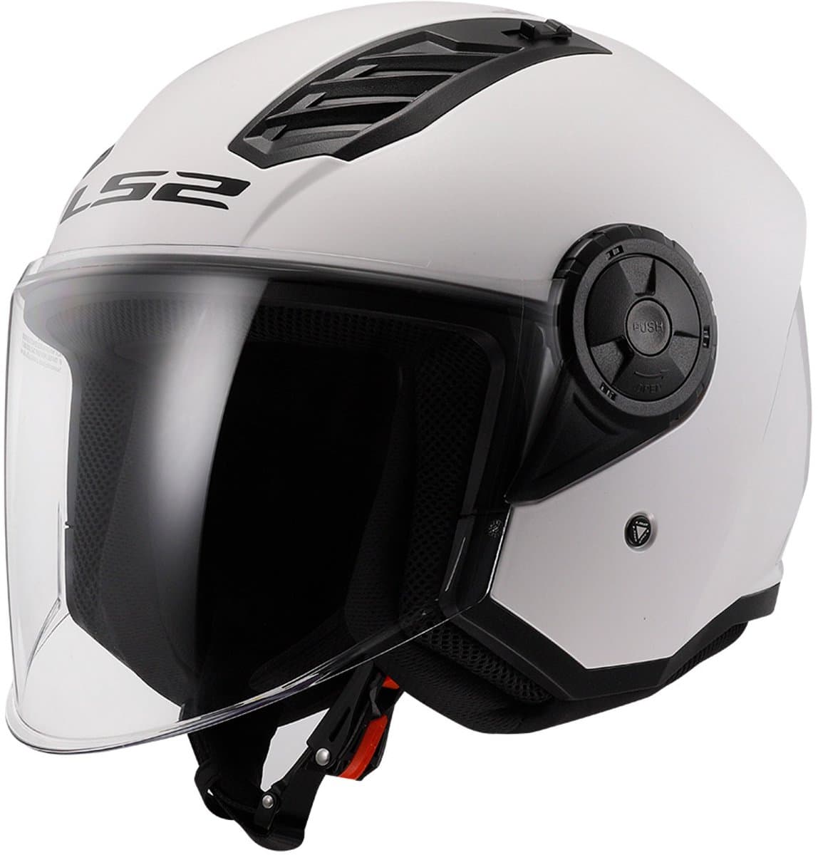 LS2 OF616 Airflow II Solid Gloss Wit 06 Jethelm - Maat XXL - Helm
