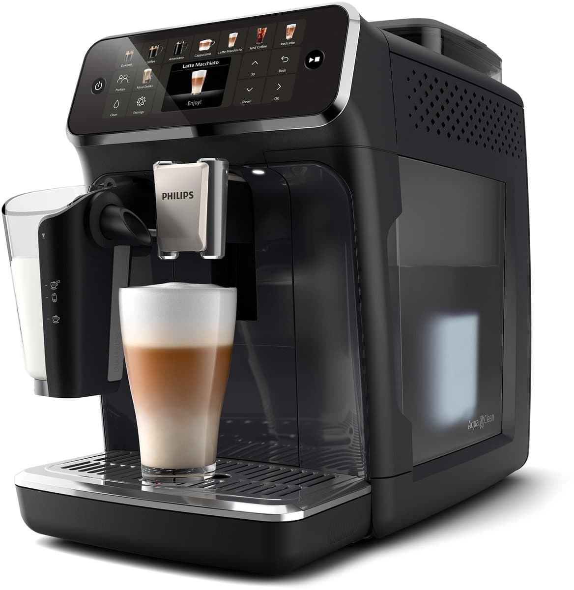 Philips 5500 Series - Espressomachine - 20 Warme & Koude Dranken - LatteGo Melksysteem - 40% Stiller - QuickStart - AquaClean Filter - Volautomatisch - Zwart - Koffiemachine met bonen - EP5541/50