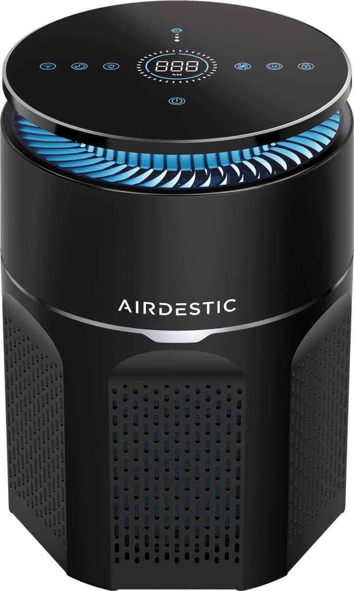 Airdestic Airwave Luchtreiniger - Air Purifier - Hepa 13 Filter – CADR 275 m³/h - Luchtreinigers – Luchtfilter – Effectief Tegen Huisstofmijt, Stof, Hooikoorts En Meer – App