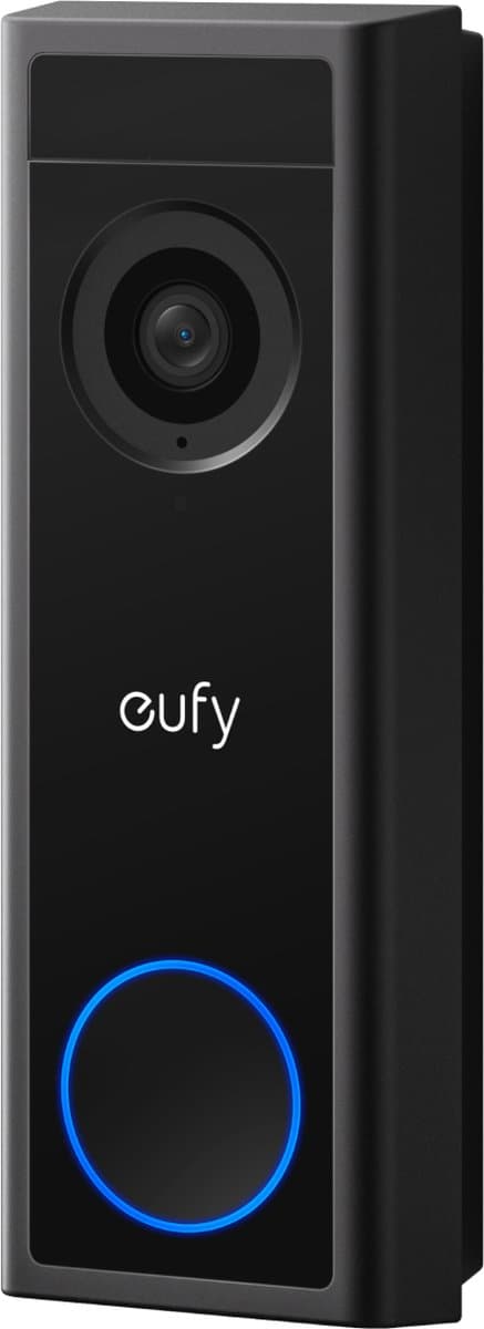 eufy C30 2K Draadloze Video Deurbel - 2K FHD - Accu - Zwart - Op batterijen - 16:9 Uitgebreid beeld - Eenvoudige installatie - Live videogesprek - Mens- en bewegingsdetectie - Compatibel met HomeBase S380 - Geen abonnementskosten