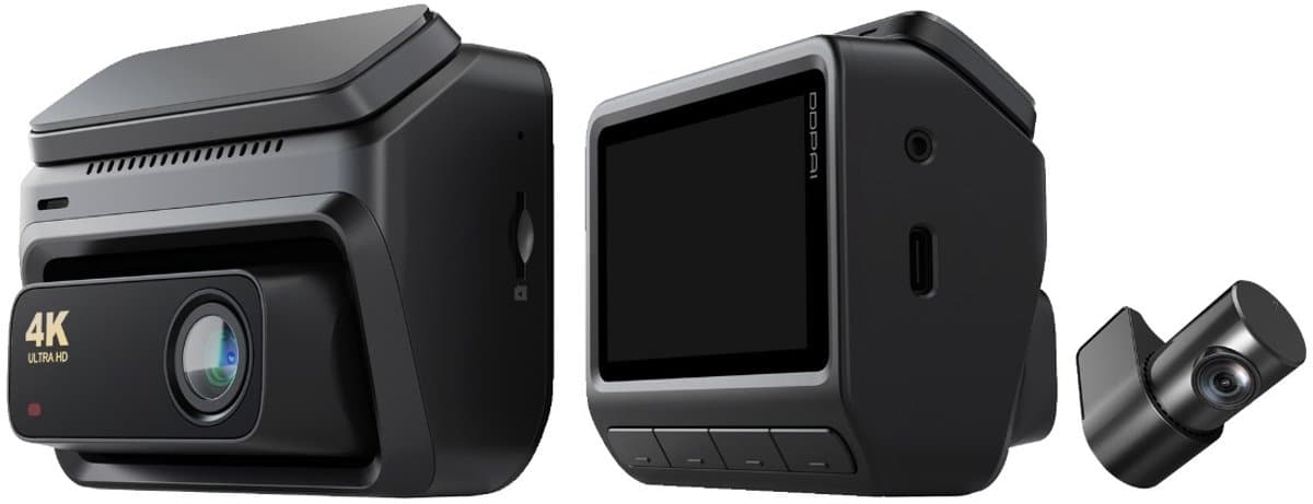 4K Ultra HD Dashcam Auto Voor en Achter Camera - GPS - 3 Inch Beeldscherm - DDPAI Z60