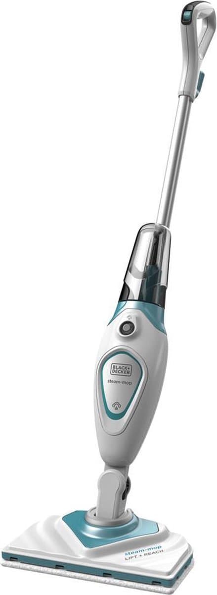 BLACK+DECKER STEAM MOP™: Hygienisch, makkelijk, snel en chemicalienvrij voor alle gesloten vloeren. Variabele stoominstelling - FSM1616-QS