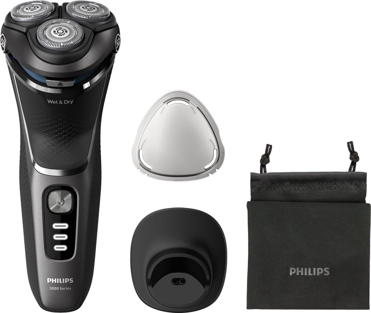 Philips Shaver 3000 Series S3343/13 - Elektrisch scheerapparaat – met trimmer – mannen - Donkergrijs