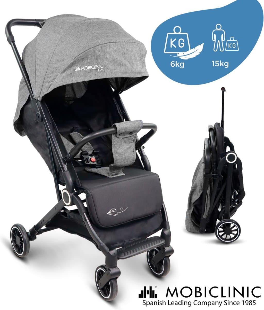 Mobiclinic Trip - Kinderwagen - Buggy - Compact - Inklapbaar - Wandelwagen - Enkele hendel - Voor op reis - Verstelbare voetensteun - Opvouwbare kinderwagen - Trip