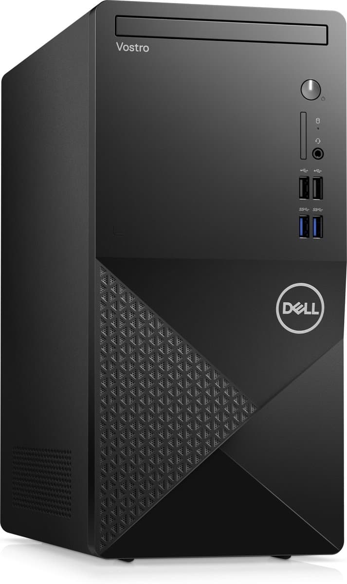Dell Vostro 3910 Desktop PC – Intel Core i3-12100 (12e generatie), 8GB RAM, 256GB NVMe SSD, Intel UHD Graphics 730, Windows 10/11 Pro, zakelijke desktop computer