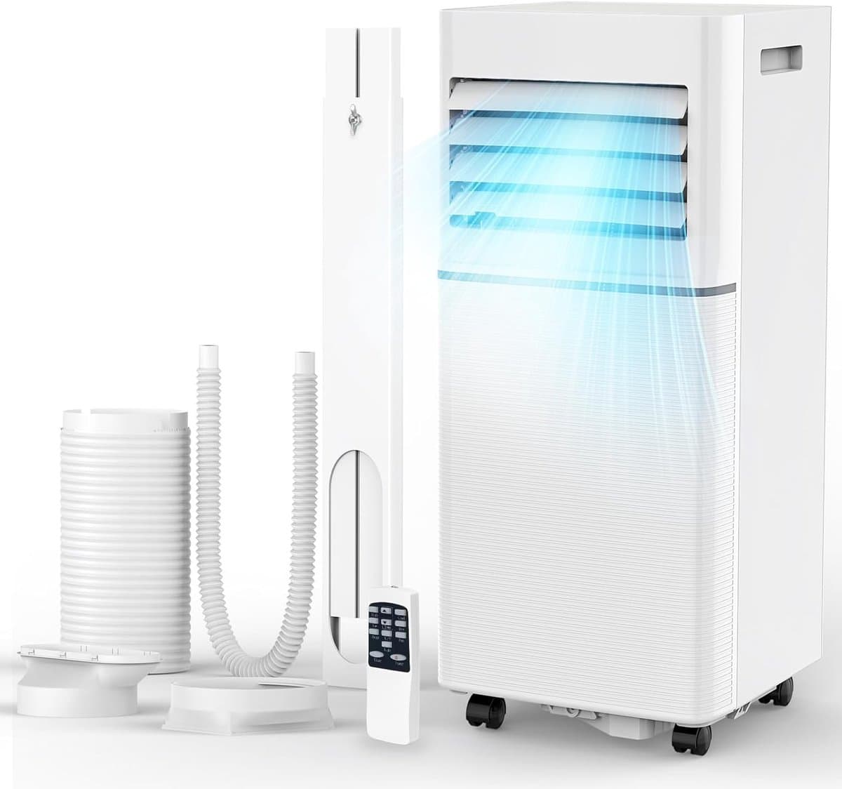Mobiele airco 10000 BTU stil draagbaar met ontvochtiger, ventilator en slaapmodus 3-in-1 functie