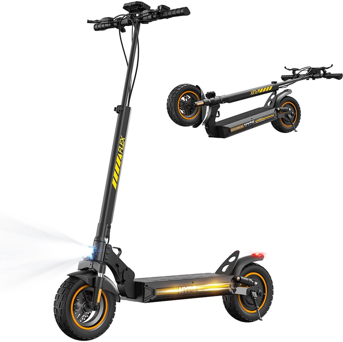 iScooter W9air opvouwbaar Elektrische scooter - 10‑inch antislip off‑road banden - 40km actieradius - 48V 10Ah accu - Maximaal laadvermogen 150 kg - Dubbele vering - zwart