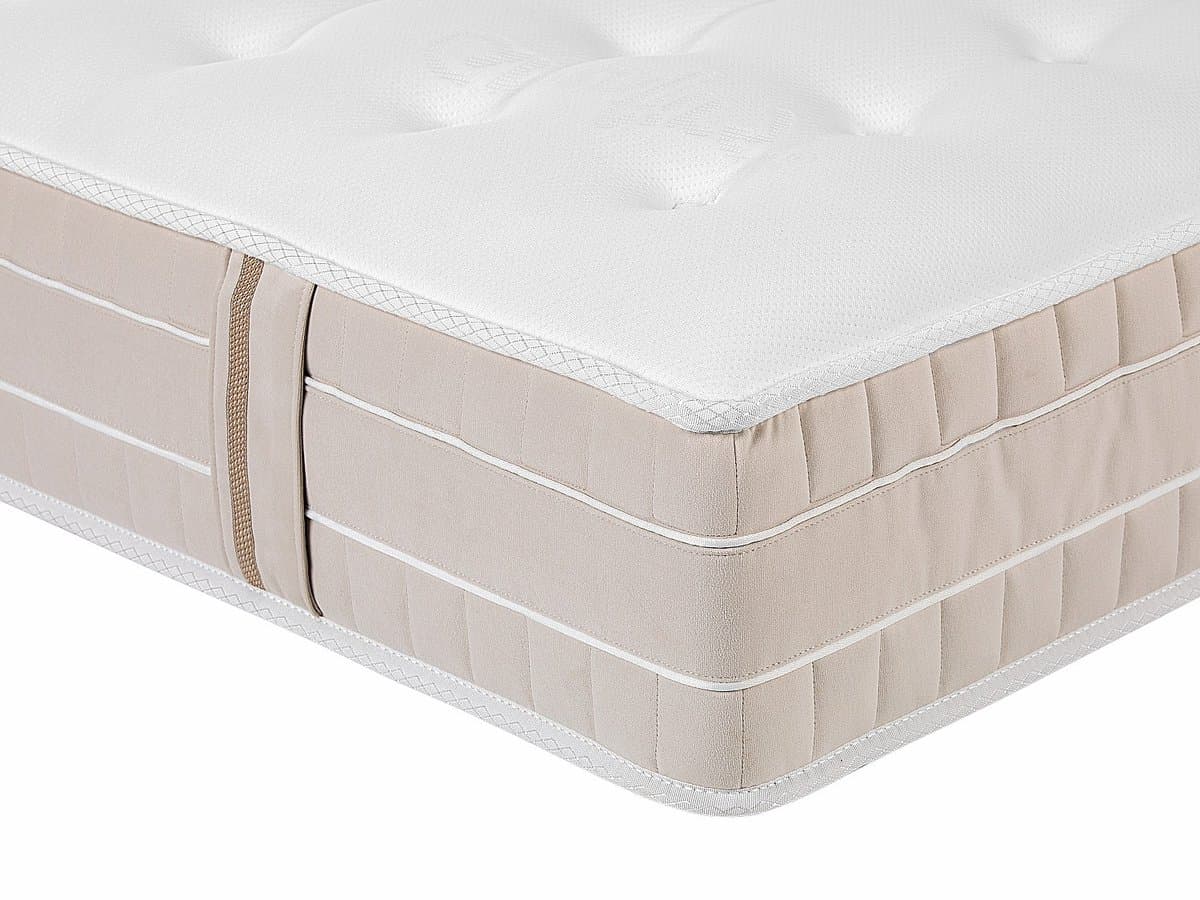 Vente-unique Set 90 x 190 cm bedbodem + pocketvering matras 5 zones traagschuim en anti-bedwantsen tijk dikte 24 cm - VIREVO van NATUREA