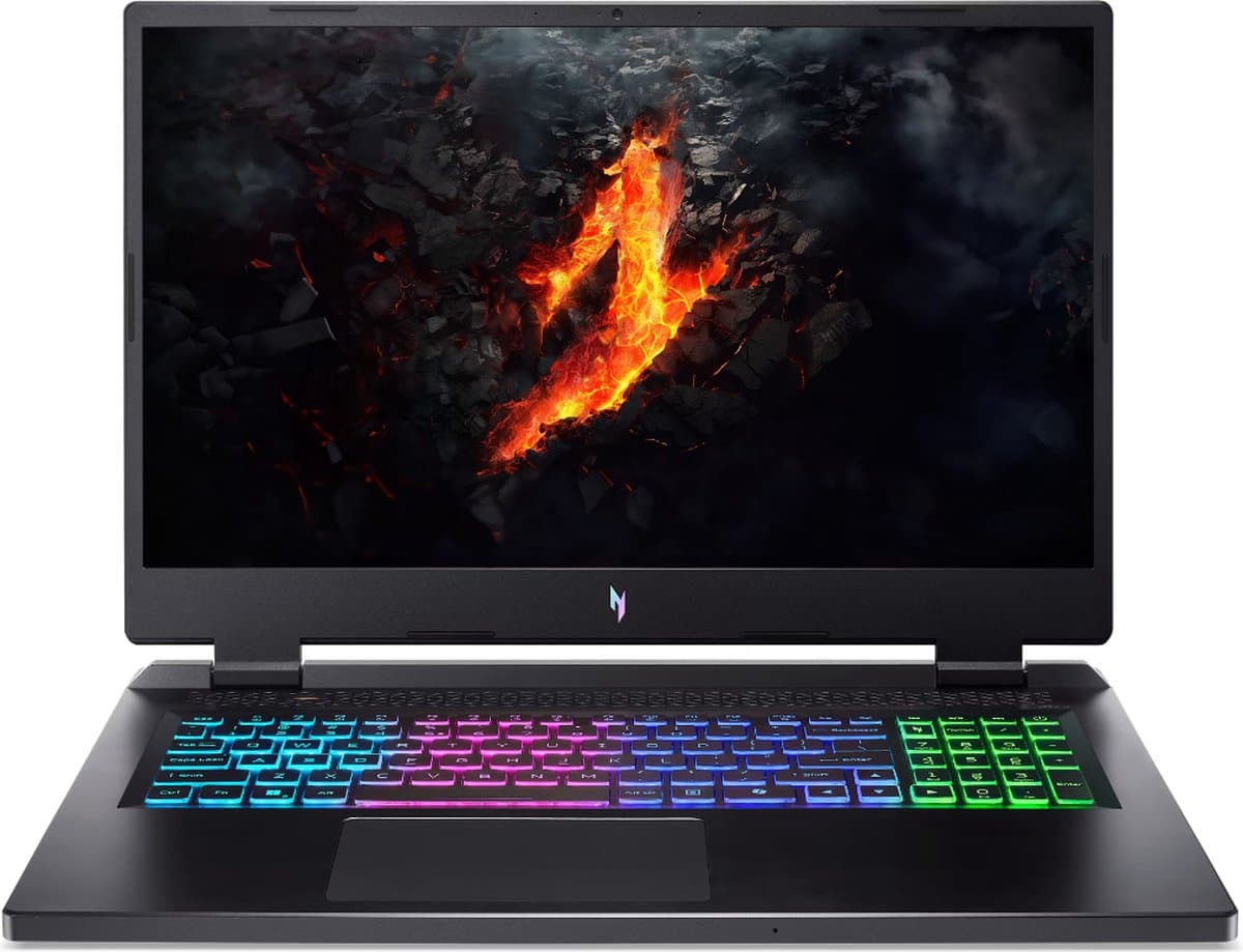 Acer Nitro 17 AN17-42-R1GA AMD Ryzen™ 7 8845HS Laptop 43,9 cm (17.3") Quad HD 32 GB DDR5-SDRAM 1 TB SSD NVIDIA GeForce RTX 4070 Wi-Fi 6E (802.11ax) Windows 11 Home Zwart