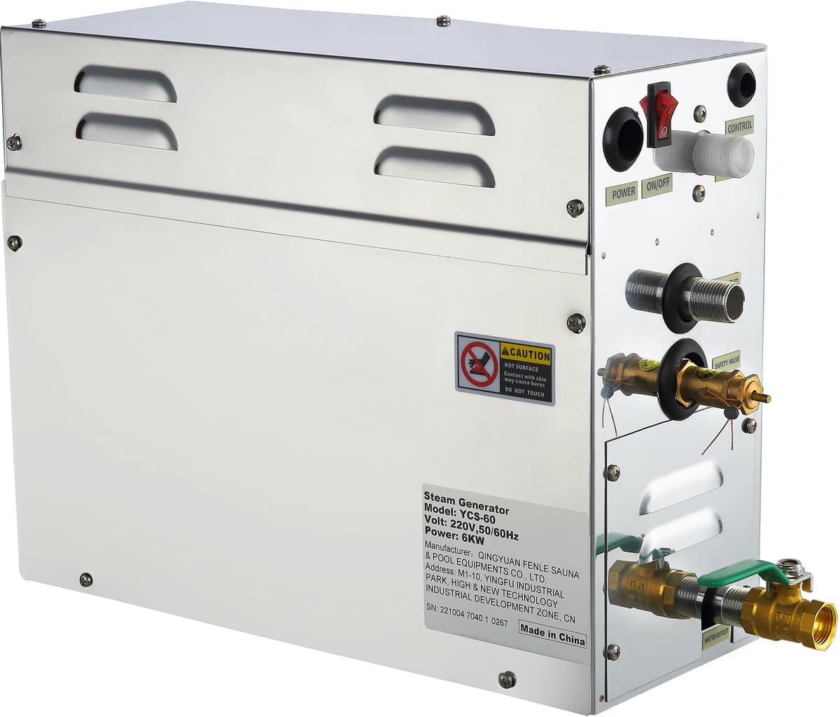 Nieuwe 6 kW Stoomgenerator – Voor Douche, Sauna, Bad en Thuis-Spa – Transformeer uw Badkamer tot een Ontspannende Oase – Geniet van een Luxe Spa-Ervaring Thuis