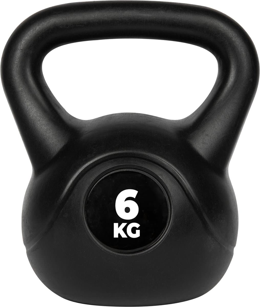 VirtuFit PVC Kettlebell - 6 kg - Handvat met Extra Grip - Anti-Slip Laag - Fitness Gewichten - Functioneel & Conditie Trainen - Krachttraining - Kettlebells