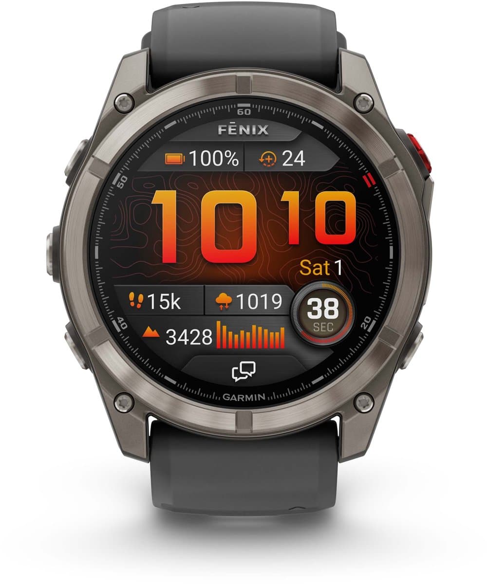 Garmin fenix 8 Pro - Smartwatch - 51 mm - AMOLED - Ingebouwde inReach® technologie - LTE connectiviteit - Tot 27 dagen batterijduur - Titanium