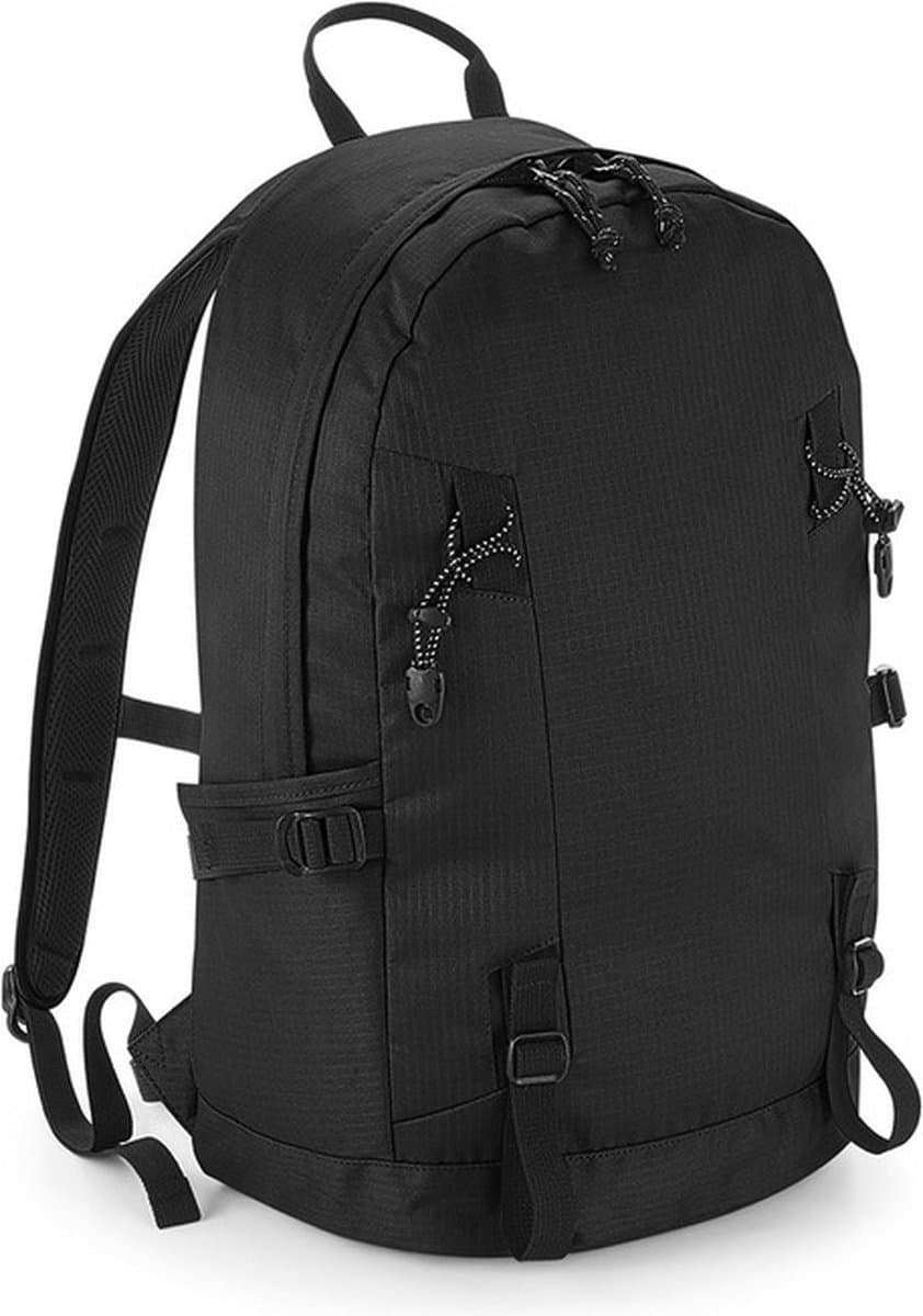 Quadra rugzak/rugtas voor wandelaars/backpackers - zwart - 20 liter - Rugtassen voor op reis - Backpacken - Wandelen