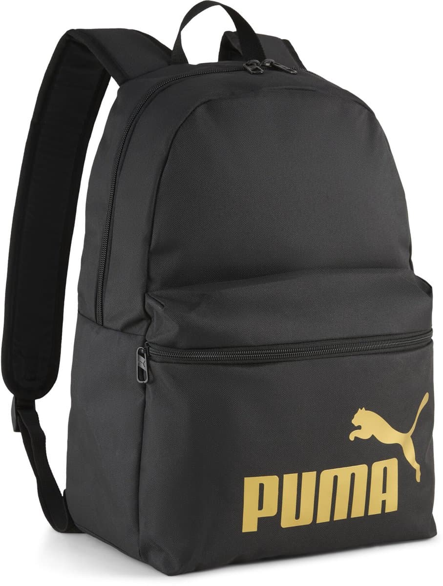 PUMA PUMA Phase Backpack Unisex Tas - PUMA Black-Gold-No.1 Logo
