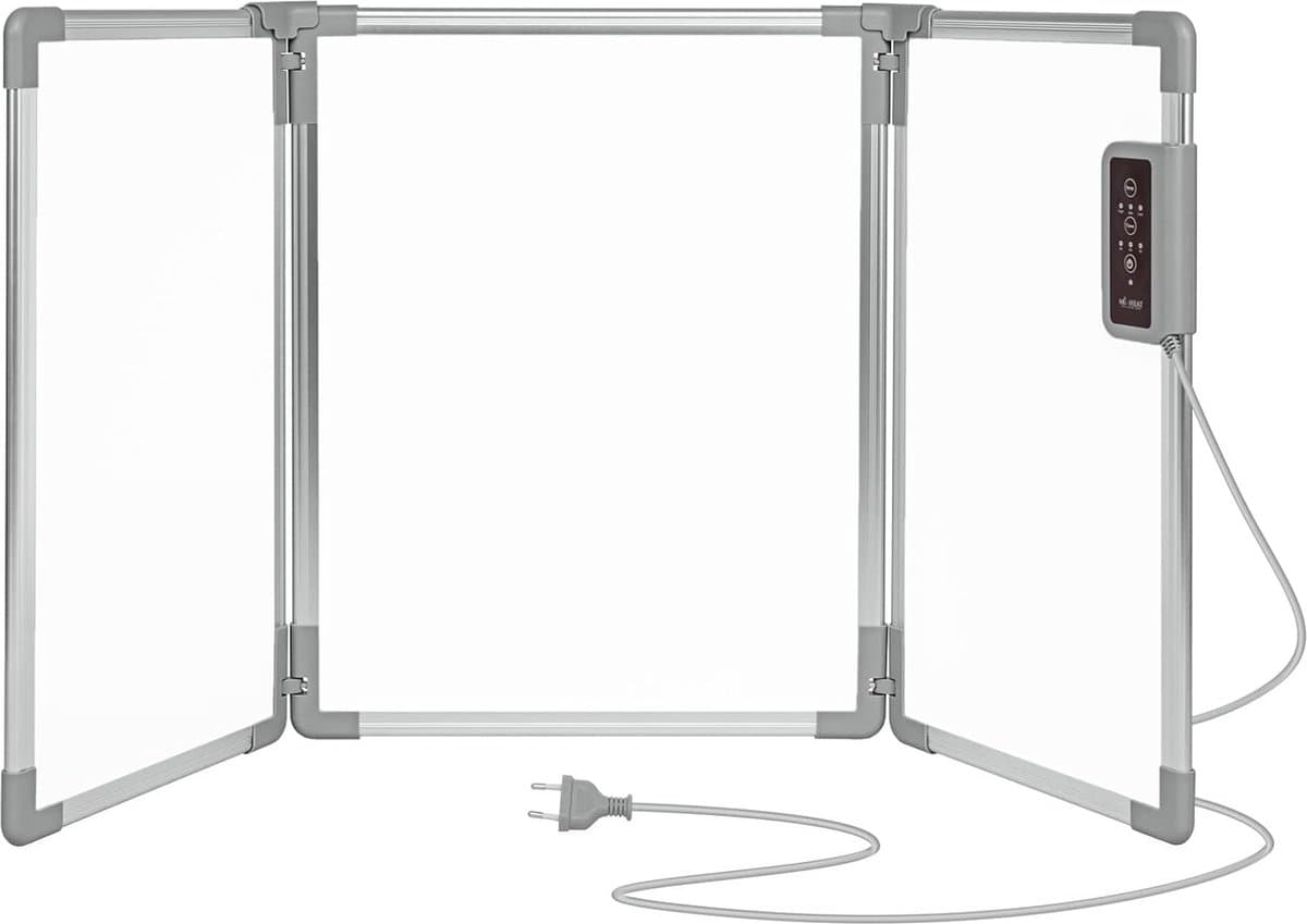 Infrarood paneel - Bureau verwarming – Verwarmingspaneel - Elektrische kachel – Mobiele Infraroodverwamer – Heater – Kachel – 53 x 108 cm – 350W – 3 Warmtestanden