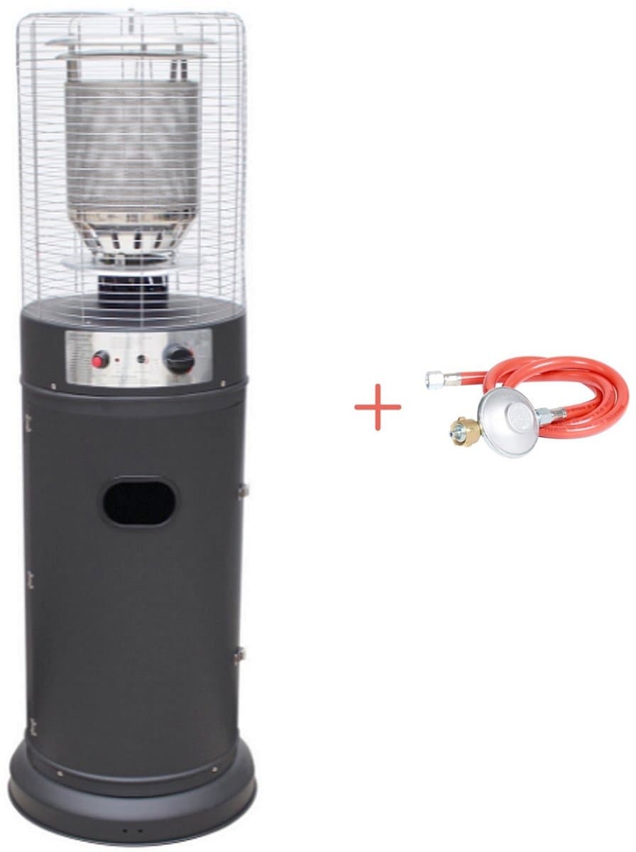 Sunred - Propus - Gas lijn - Grijs - Staand model - Terrasverwarmer - Gas - 10000 W - Verschillende
