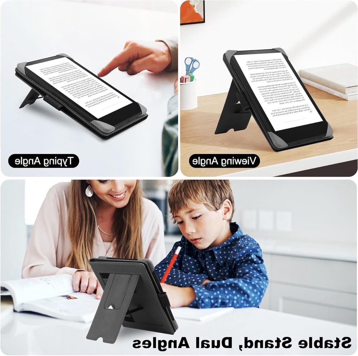 Universele Beschermhoes voor 6.8 Inch en 7 Inch E-Readers - Geschikt voor Kindle, Kobo en PocketBook - E-book Reader Cover met Schokbestendige Bescherming