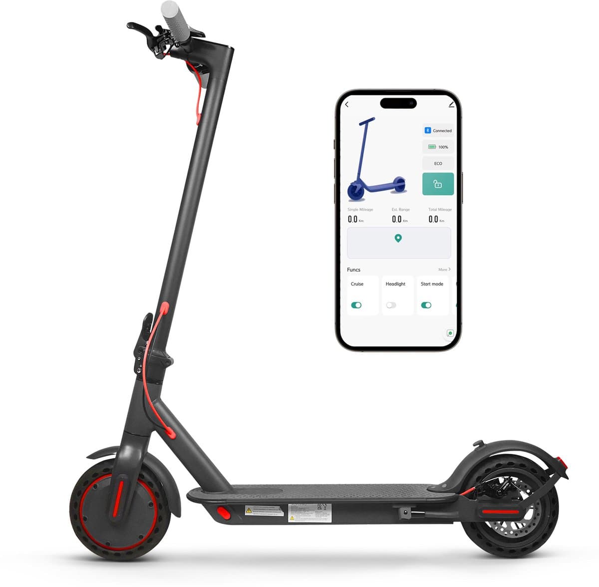 AOVOPRO TUYA Elektrische Step voor Volwassenen – 250W Motor – tot 25 km/u – 36V 10.4AH – 25 km Actieradius – Opvouwbaar – met TUYA App