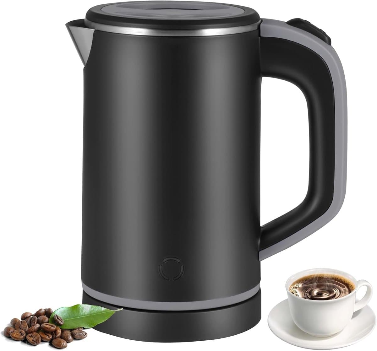 Waterkoker - 800ml Mini Reiskoker - 600W & 304 RVS - Met Automatische Uitschakeling - Voor Thee, Koffie & Melk - Veilig & Draagbaar voor Thuis & Reizen