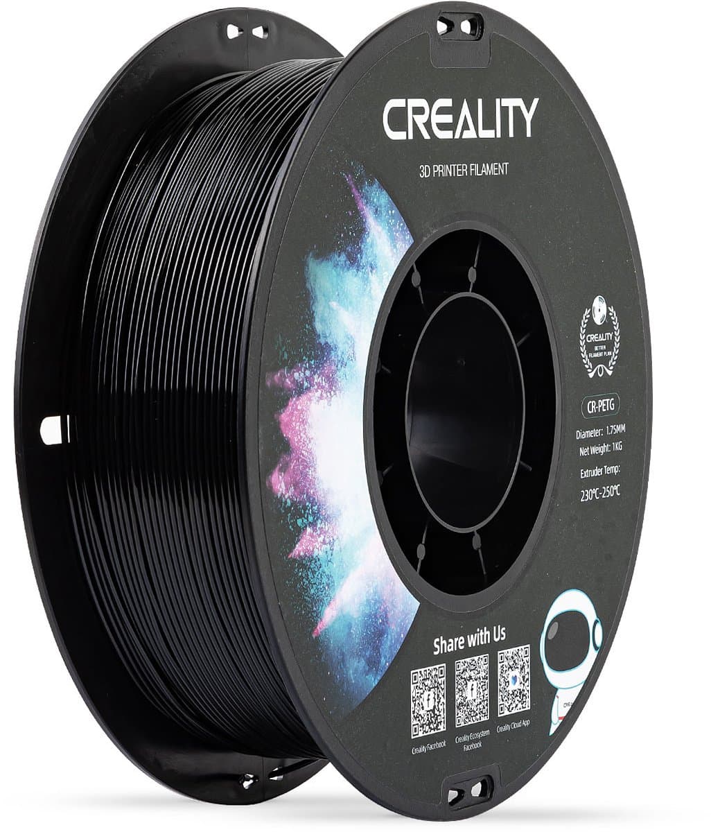 Creality Cr-petg 3D Filament Zwart 1.75mm 1kg