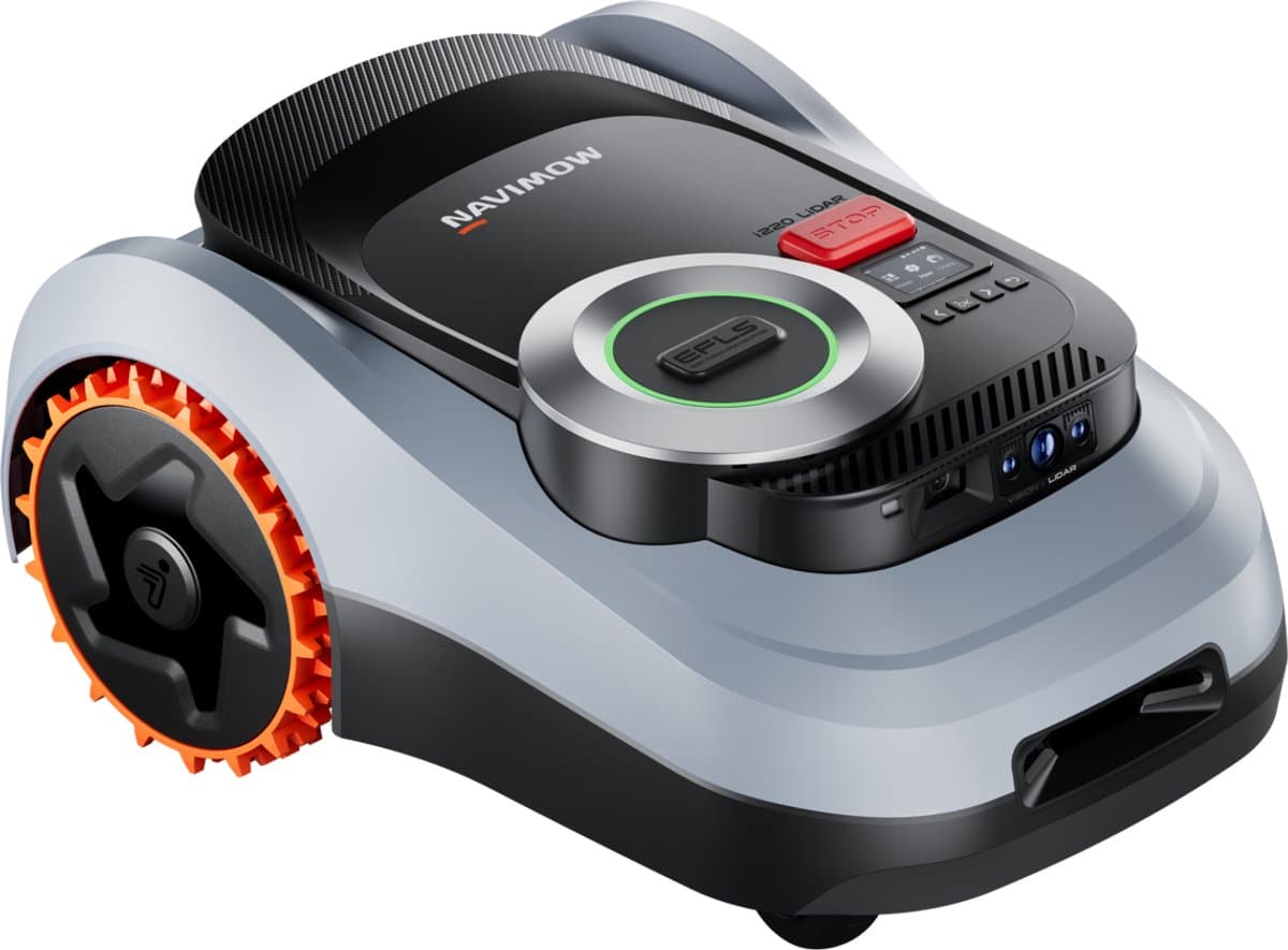 Segway Navimow i220 LiDAR - Robotmaaier Zonder Grensdraad & Zonder Antenne - Navigatie Zonder Satellieten - 2000m² - 45% Helling - AI Obstakelvermijding - Apple Find My - Super Stil 59dB - 3 Jaar Garantie - Lidar + Vision