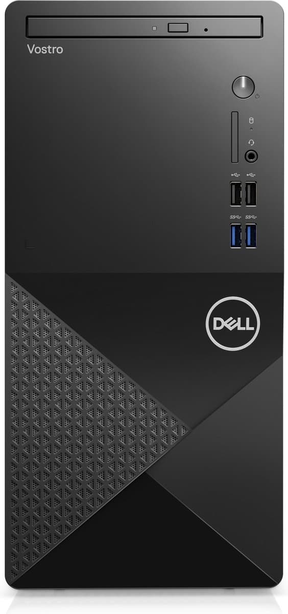 Dell Vostro 3910 Desktop PC – Intel Core i3-12100 (12e generatie), 8GB RAM, 256GB NVMe SSD, Intel UHD Graphics 730, Windows 10/11 Pro, zakelijke desktop computer