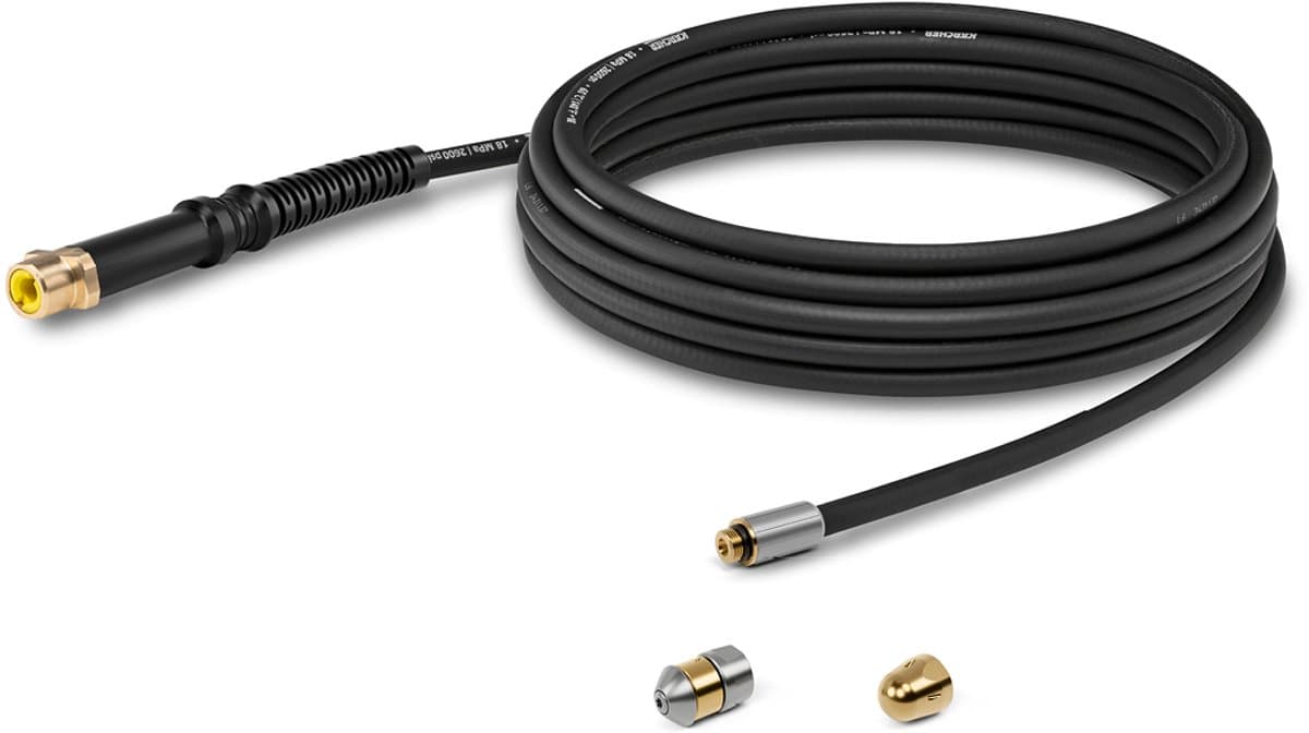 Kärcher PC 7.5 Rioolslang set - Hogedrukreiniger accessoire - 7.5 meter - Diverse spuitmonden - Flexibel