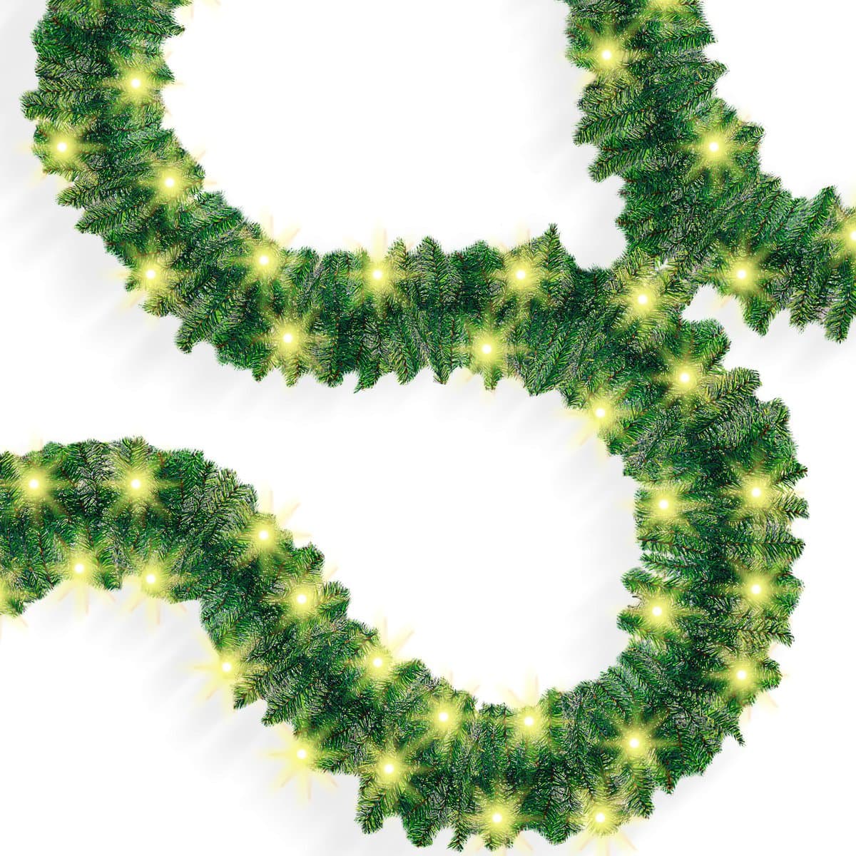 KESSER® Guirlande met verlichting - Kerstguirlande LED Kerstslinger Kerstversiering Kerstdecoratie