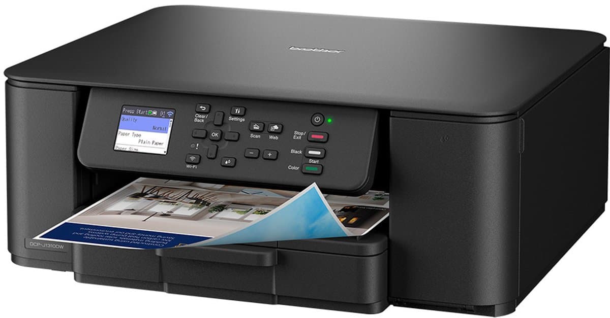 Brother DCP-J1310W - Multifunctionele Inkjetprinter - A4 - 1200 x 6000 DPI - 16 ppm - Wifi - Zwart