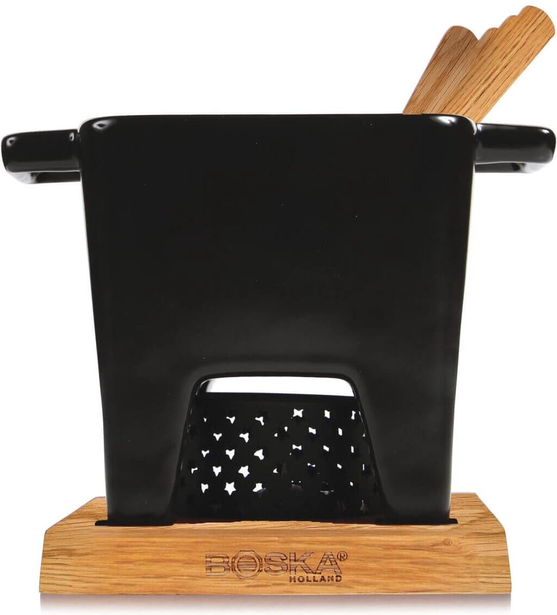 Boska Tapas Fondueset Nero L - Fondueset - Mag in vaatwasser en magnetron - 600 ml