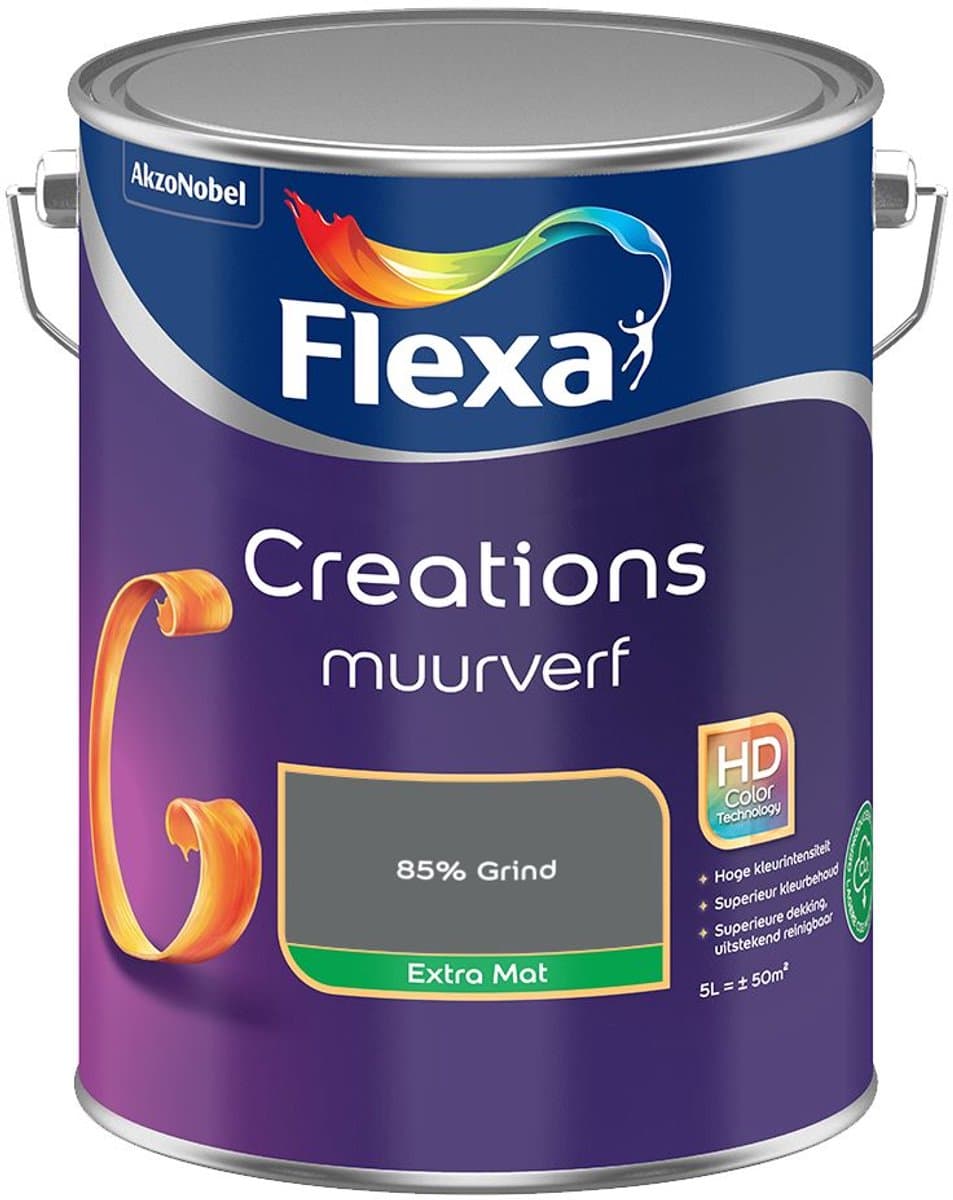 Flexa - Creations Muurverf Extra Mat - 85% Grind - Mengverf - 5 L