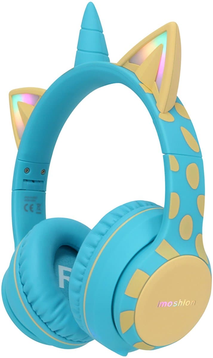 imoshion Kinder Koptelefoon Unicorn - Bluetooth en Decibelbegrenzer - Draadloze Koptelefoon Kinderen