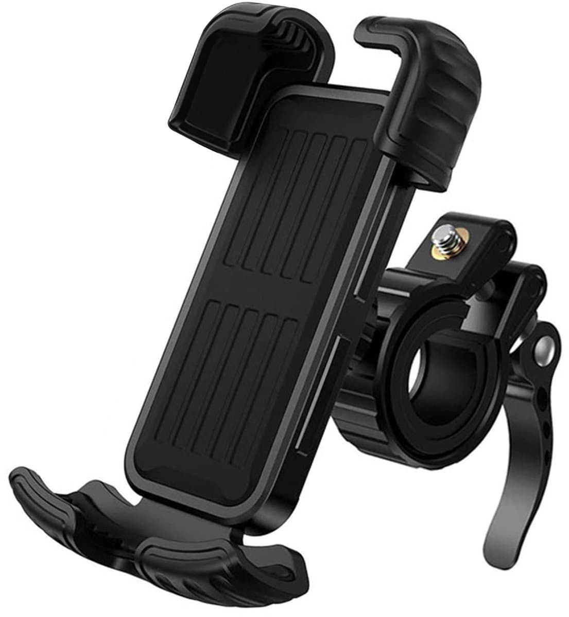 YONO Telefoonhouder met Safety Lock - Motor - Scooter - Brommer - Fiets - GSM Houder - Zwart