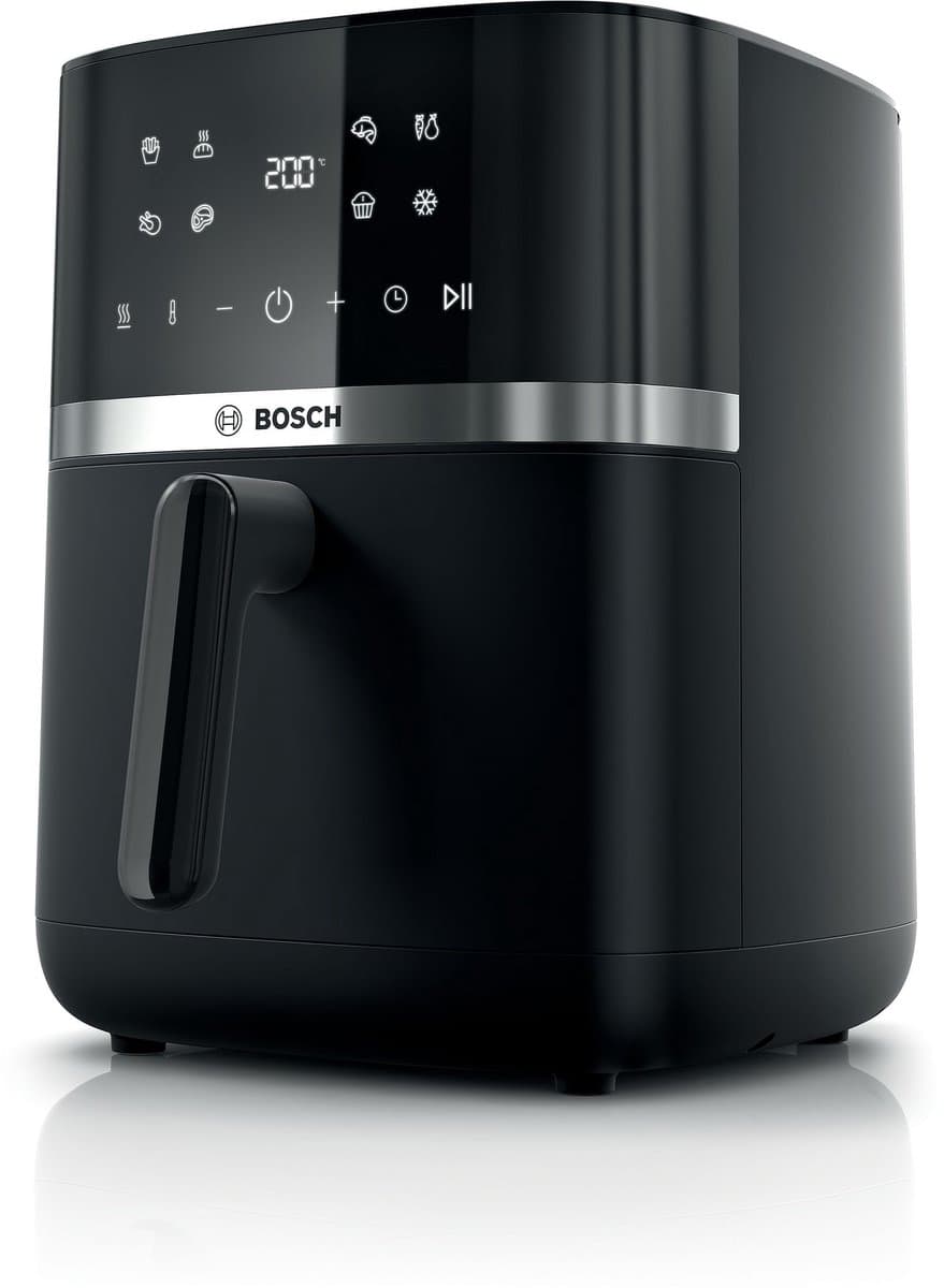 Bosch MAF462B0 Airfryer - Serie 4 - 6,1L - Ontdooifunctie - Dual heating - Warmhoudfunctie - 7 programma's - Tot 4 personen - Zwart