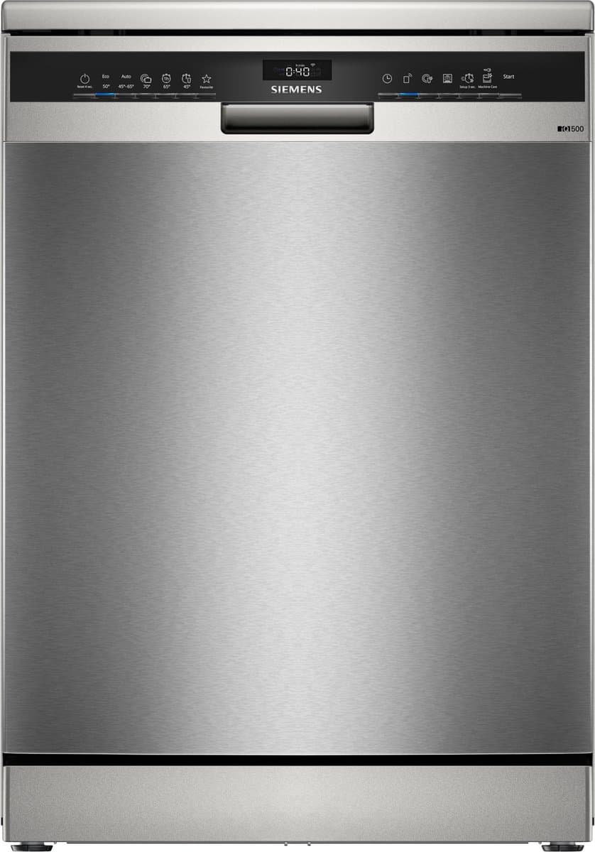 Siemens SN25ZI08CE - iQ500 - Vrijstaande Vaatwasser - Zeer stil - RVS - Zeolith droogsysteem: sneller droog met minder energie - Home Connect - varioSpeed Plus je vaat tot wel drie keer zo snel schoon