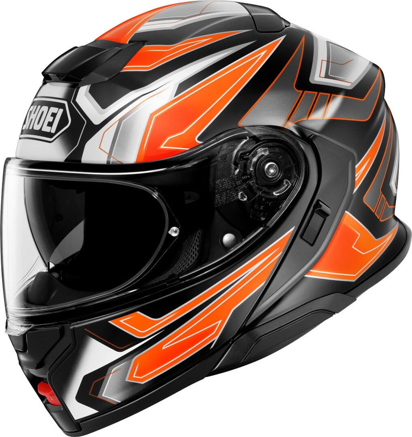 Shoei Neotec 3 Anthem TC-8 Zwart Wit Oranje Systeemhelm - Maat S - Helm