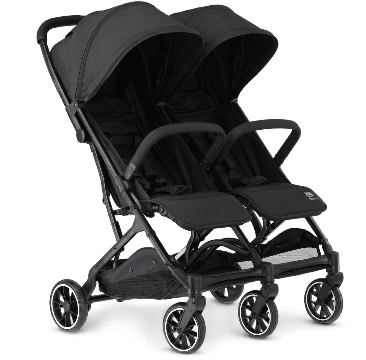 Deryan Rolo X2 Duo Buggy - 2 persoons - Compact & lichtgewicht - Zwart